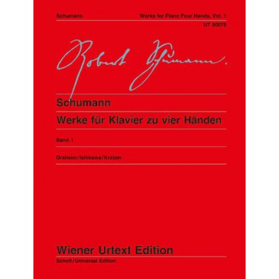 SCHUMANN - OEUVRES POUR PIANO À QUATRE MAINS - PIANO (4 HETS)