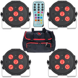 SePar Hex LED RGBAW UV Bundle