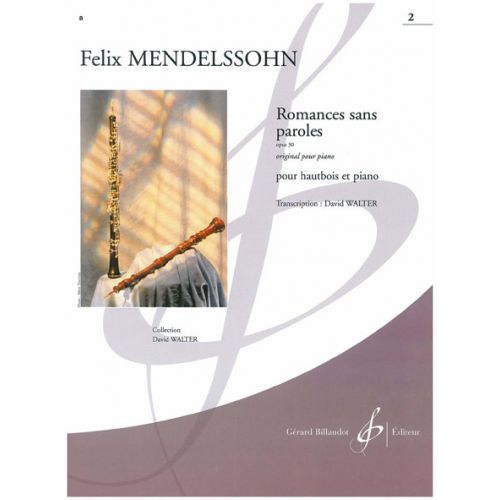 Mendelssohn-Bholdy F. - Romances Sans Paroles Op.30 Vol.2 - Hautbois, Piano