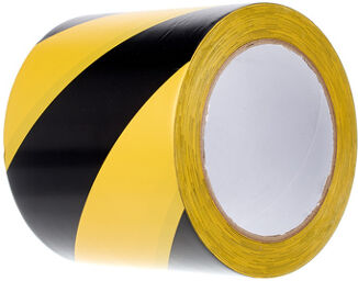Warning Tape Black/Yellow 100 jaune et noire