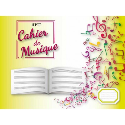 CAHIER DE MUSIQUE 4 PORTEES