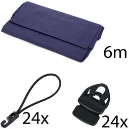 Molton Set Blue 6x3m Bleu