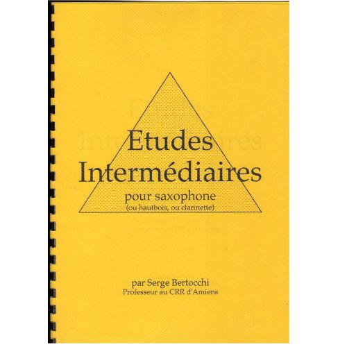 Editions cerb¬Ære Bertocchi S. - Etudes Intermediaires - Saxophone