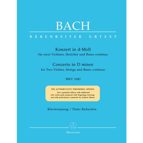 J.S. - Concerto En Re Mineur Bwv 1043 Pour 2 Violons, Cordes Et Basse Continue