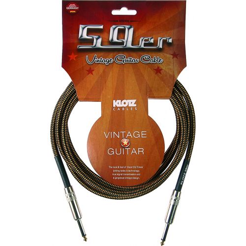 Jack Guitare 59 Vintage Noir / Jaune 3,0 M