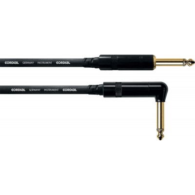 Cable Guitare Jack Droit /Coudé 3 M