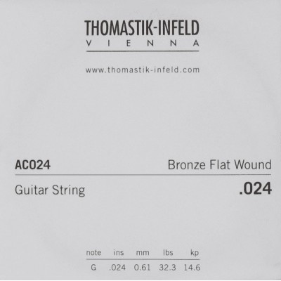AC024 Plectrum Bronze Flat Wound 024