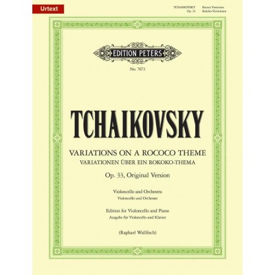 Tchaikovsky P.i. - Variations On A Rococo Theme Op.33 - Violoncelle