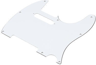 Pickguard Tele WH 3-ply Blanc