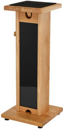 Stand Monitor Oak/Black Chêne