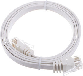 Cat6 Flach-Cable 1m White blanc