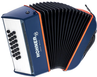 XS Accordion Button blue Bleu