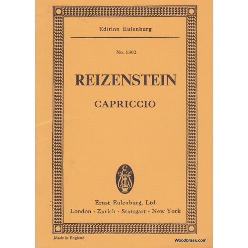 Reizenstein F. - Capriccio For Small Orchestra - Conducteur