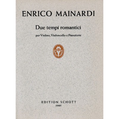 Mainardi - Due Tempi Romantici - Piano Trio