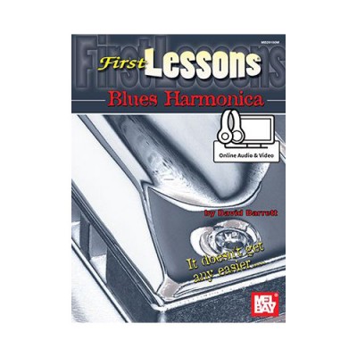 Barrett David - First Lessons Blues Harmonica + Audio & Video Online