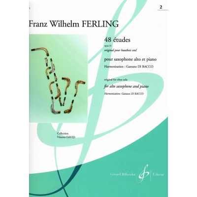 Ferling F.W. - 48 Etudes Op.31 Vol.2 - Saxophone Alto & Piano