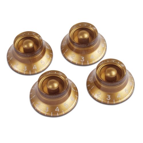 Pièces Detachees Top Hat Knobs Gold 4 Pack