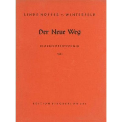 HOFFER-VON WINTERFELD L. - DER NEUE WEG - ALTBLOCKFLOTE