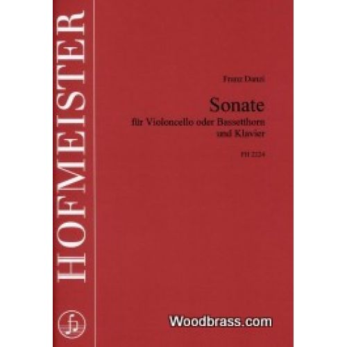 Danzi Franz - Sonate Fur Violoncello Oder Bassethorn Und Klavier