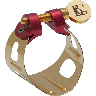 Ligature Sax Soprano Duo Vernie Or