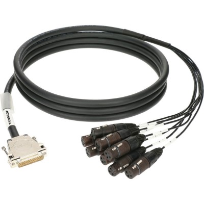 TAN08DF01.0 8-CH Loom Symetrique 1M 25P Dsub M - 8X XLR F