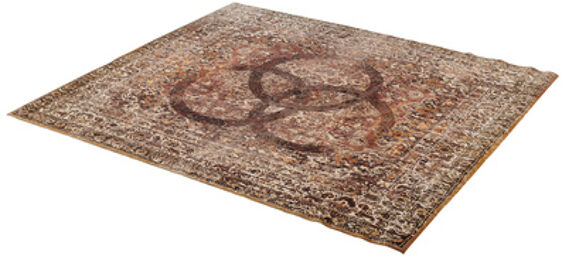 Vintage Drum Rug Beige Beige