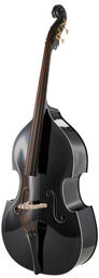 Rockabilly Vintage Bass BK/V Noir avec filet blanc