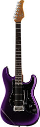 GTRS Guitars int. Prof. 800 DP Dark Purple avec finition du manche mate