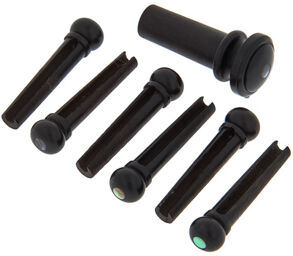 Parts Bridgepin Set Ebony A E naturel