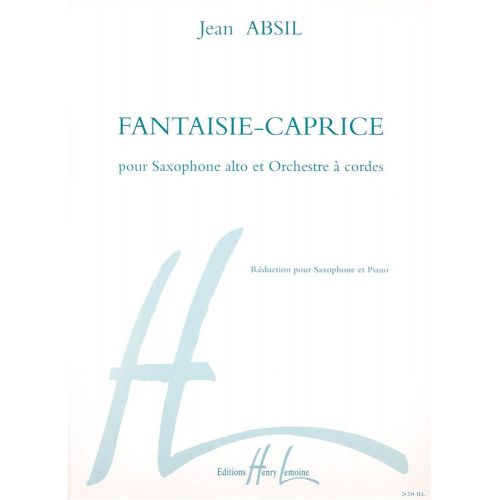 Absil - Fantaisie Caprice - Saxophone Alto et Piano