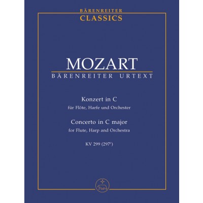 Moz W.A. Konzert Fur Flote, Harfe Und Orchester Cdur Kv 299(297C) Conducteur Poche