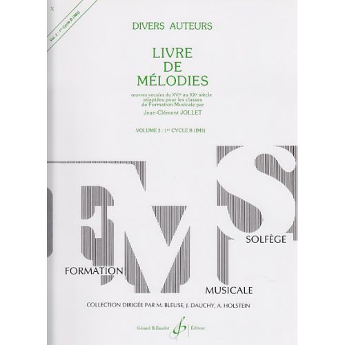 Jollet Jean-Clément - Livre De Mélodies Vol.2