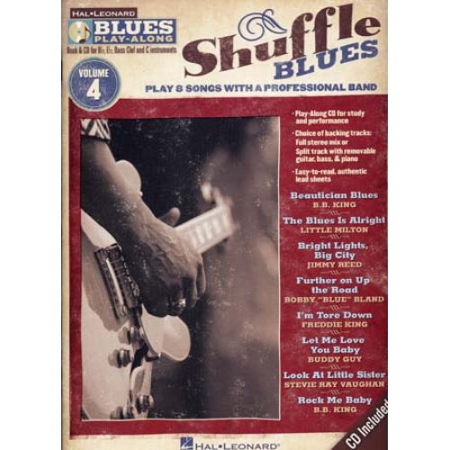 BLUES PLAY ALONG VOL.4 - SHUFFLE BLUES + CD - GUITARE