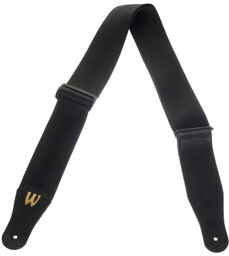 Nylon Bass Strap Black Noir avec logo doré brillant