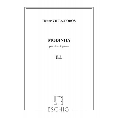 VILLA-LOBOS - VILLA-LOBOS MODINHAS - CHANT ET GUITARE