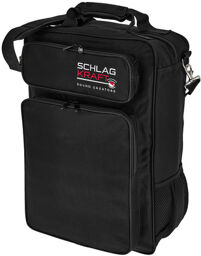 NJZ Percussion Mallet Bag noir avec de subtils détails métalliques et un élégant logo brodé