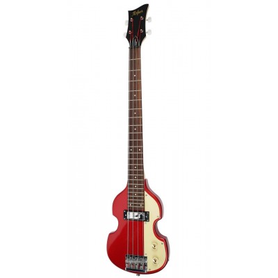 HCT-SHVB-R-C-0 Shorty Violin Metallic Red Cream Pickguard