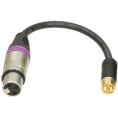 XLR-fRCAm XLR F-cinch M ST. Adapt. 0,2M Xlr3P F - Rca M Rouge/