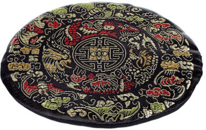 KKS13 Satin mat Noir avec motifs colorés