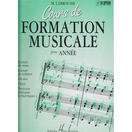 Labrousse Marguerite - Cours De Formation Musicale Vol.3