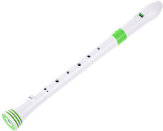 Soprano Recorder white-green Blanc