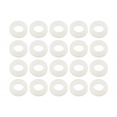 CB-W - Rondelle Nylon Pour Tirant - Blanche (X20)