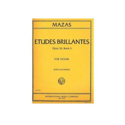 Mazas Jacques Fereol - Etudes Brillantes Op.36 Vol.2 (galamian)