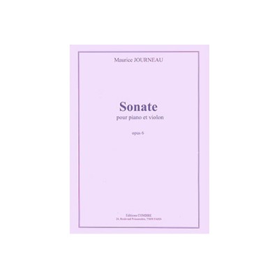 Journeau Maurice - Sonate Op.6 - Violon et Piano
