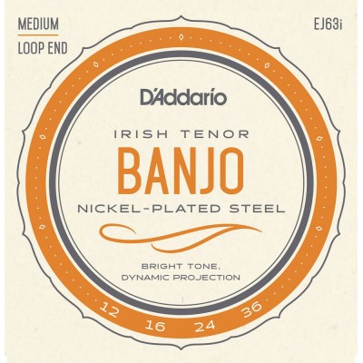 EJ63I Cordes pour Banjo Light Ténor Irish 12-36