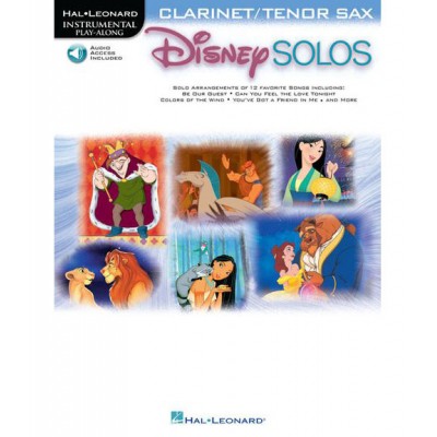 Disney Solos - Clarinet Or Ténor Sax (audio Access Included)