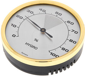 Analogue Hygrometer Brass Ring Or