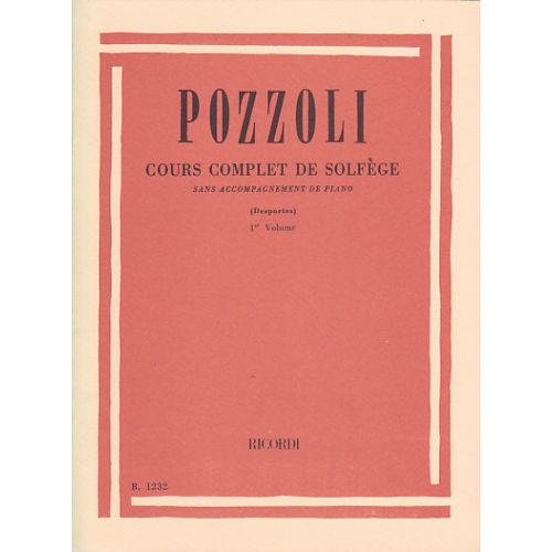 POZZOLI ETTORE - COURS COMPLET DE SOLFEGE VOL.1