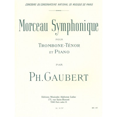 Morceau symphonique pour trombone ténor et piano