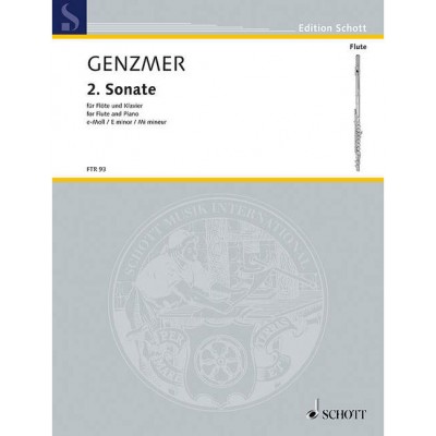 Genzmer - 2ème Sonate Mi Mineur Gewv 223 - Flute et Piano